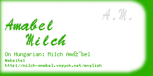 amabel milch business card